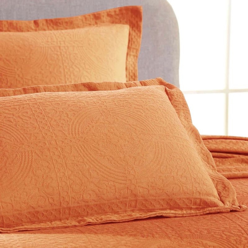 Superior Cotton Fleur De Lis Bedspread Set |100% Cotton Raised Medallion Bedding